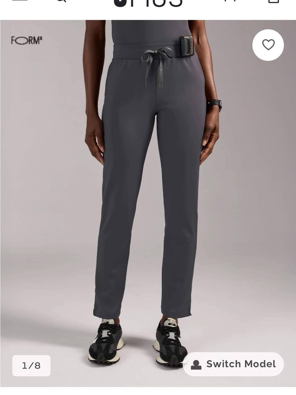 Figs Charcoal Men's Jogger Pants with Drawstring